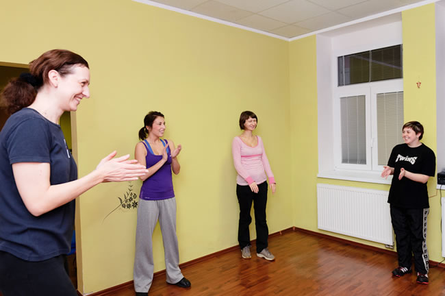 Předvánoční cvičení ve Fitnessii