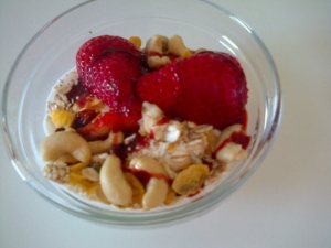 Jogurt s jahodama