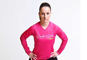 Leona Roubková v roli modelky