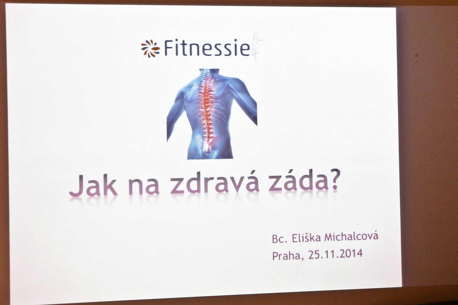 Seminář na téma Zdravá záda